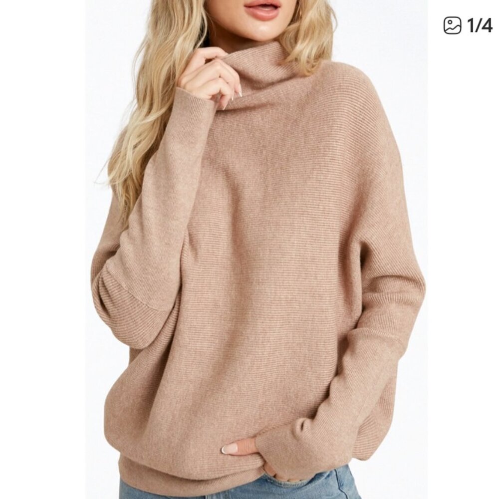 Blu Ivy sweater so soft knit slouch neck